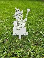 Gartenstecker Schneemann