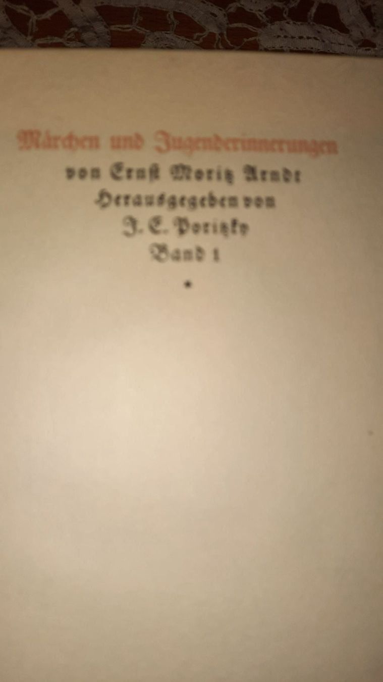 Libri: MÄRCHEN UND JUGENDERINNERUNGEN, ARNDT – Usato da zürich venduto da gabab 2