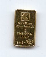(553) Goldbarren 1 g KB