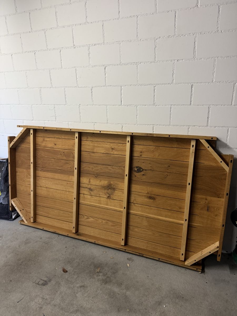 Conforama Tische: Tisch (ohne Katzen) 200x100x77 Eiche – Gebraucht aus Meggen von Aldaris 3