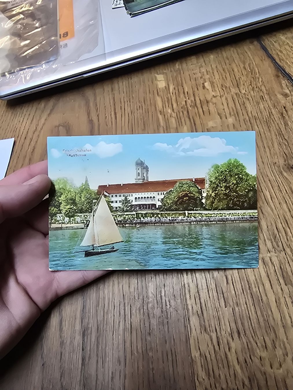 Cartoline postali: Alte Ansichtskarte Friedrichshafen Bodensee, 1911 (Q) – Usato da Rorschach venduto da TimelessTrading