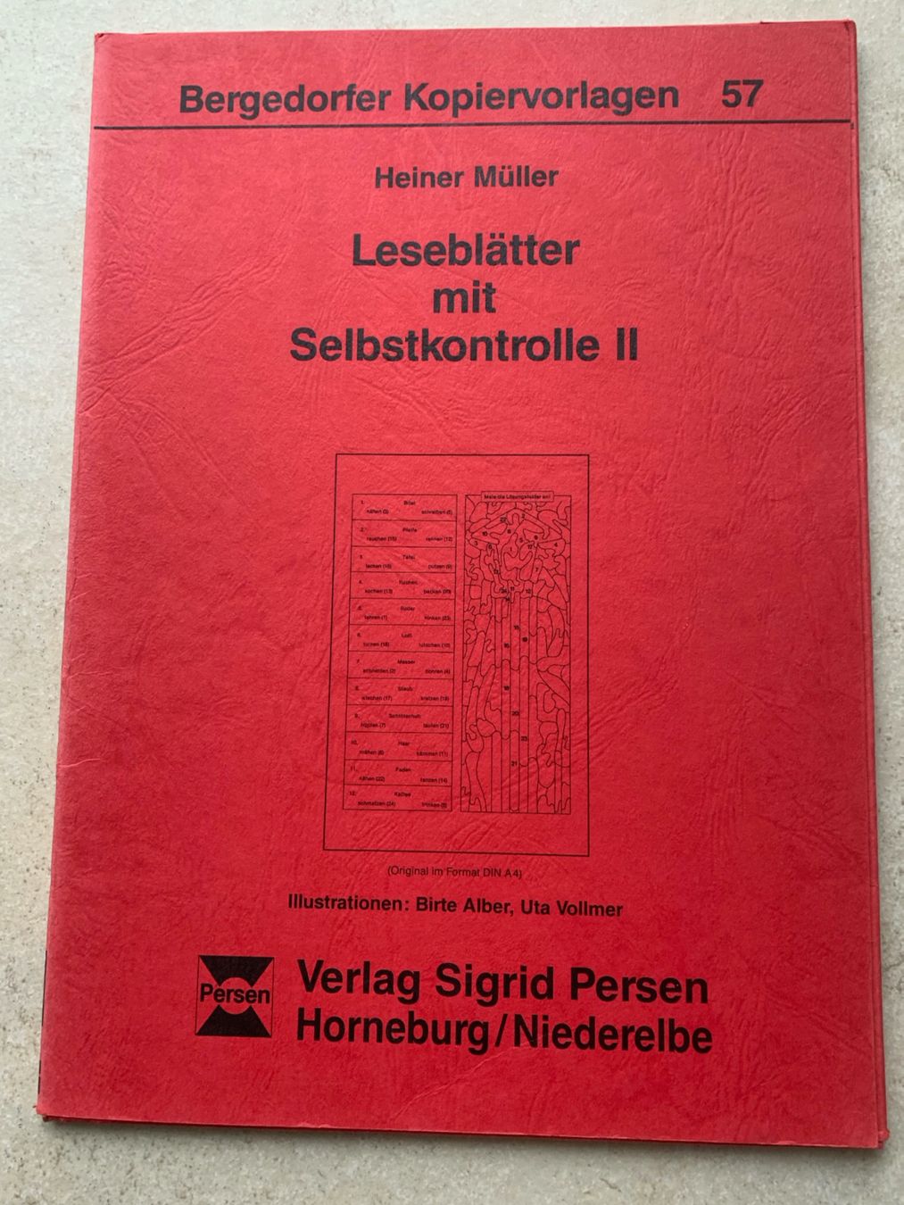 Libri: LESEBLÄTTER MIT SELBSTKONTROLLE II – Usato da Brugg AG venduto da olamim
