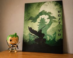 One Piece - Zoro Displate + Funko Pop mit Orig. Verpackung