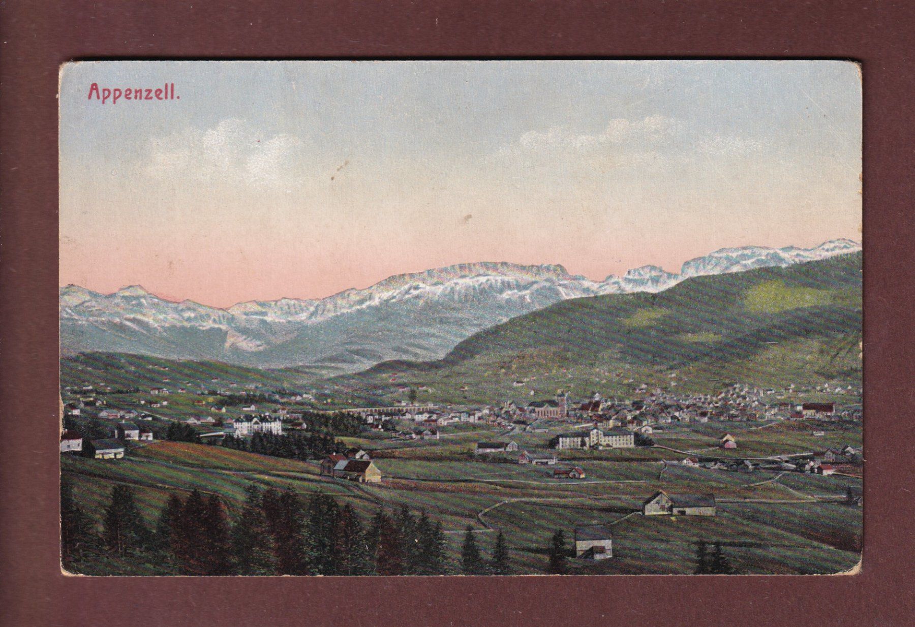 Cartoline postali: APPENZELL – Usato da Pully venduto da nicecards-shop