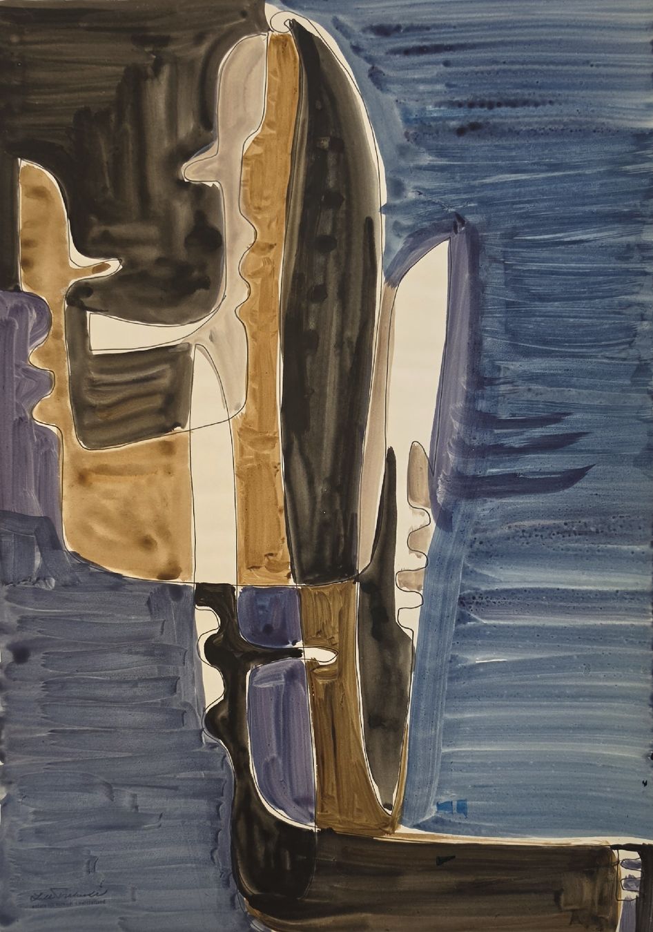 Gemälde: Lill Tschudi Original,  42x30cm – Gebraucht aus Emmenbrücke von Kunstankaufverkauf 5