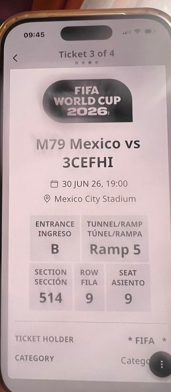Biglietti: FIFA 2026 World Cup Ticket / M79 Mexico vs 3CEFHI – Nuovo (secondo la descrizione) da Herisau venduto da travelmotivation 1