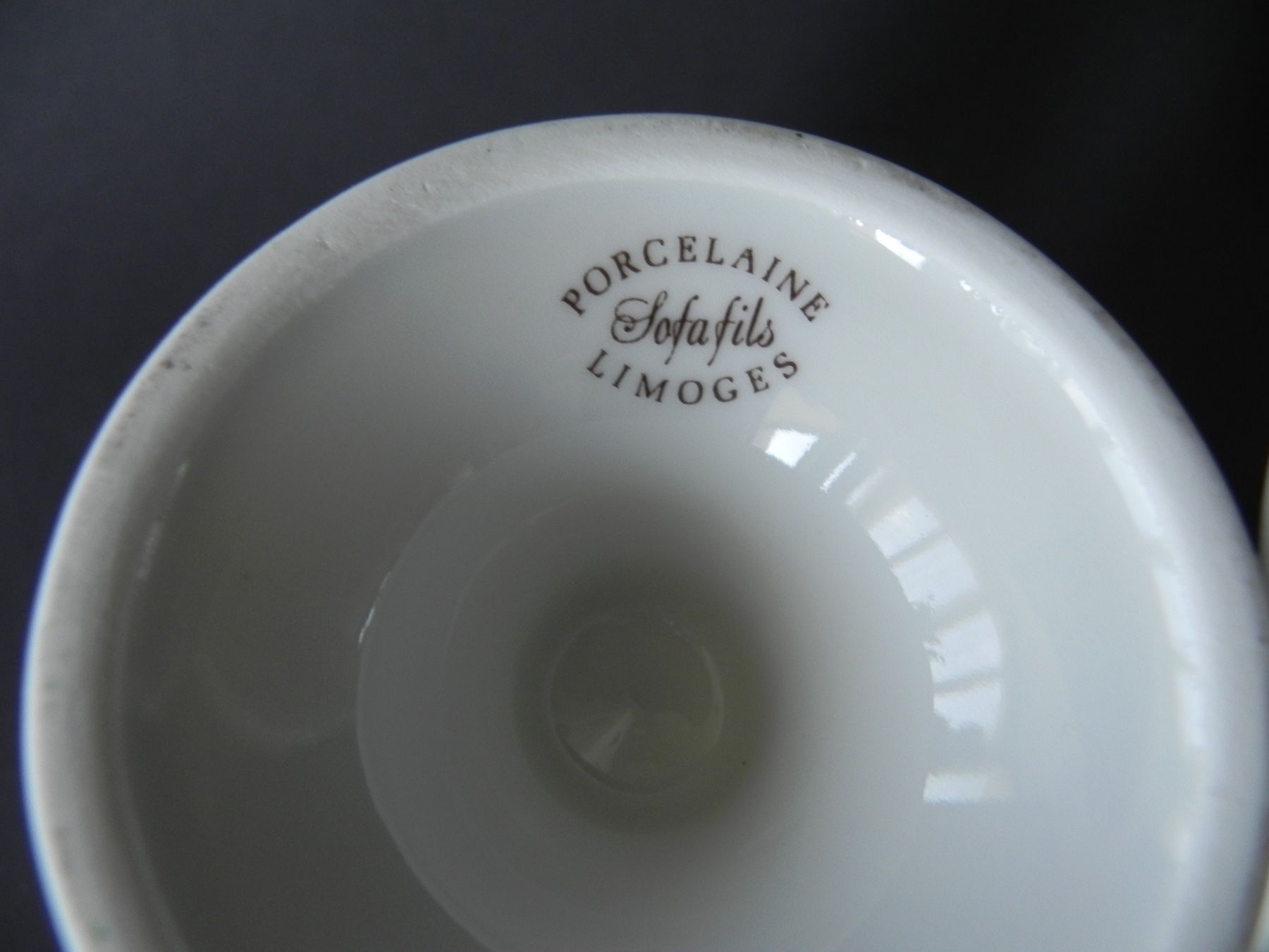 Tassen: 3 konische Becher Porcelaine SOFAFILS - Limoges – Neu (gemäss Beschreibung) aus Zürich von LodgE-21 4