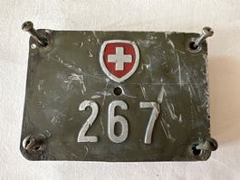Alte Schweizer Militär-Velonummer 267