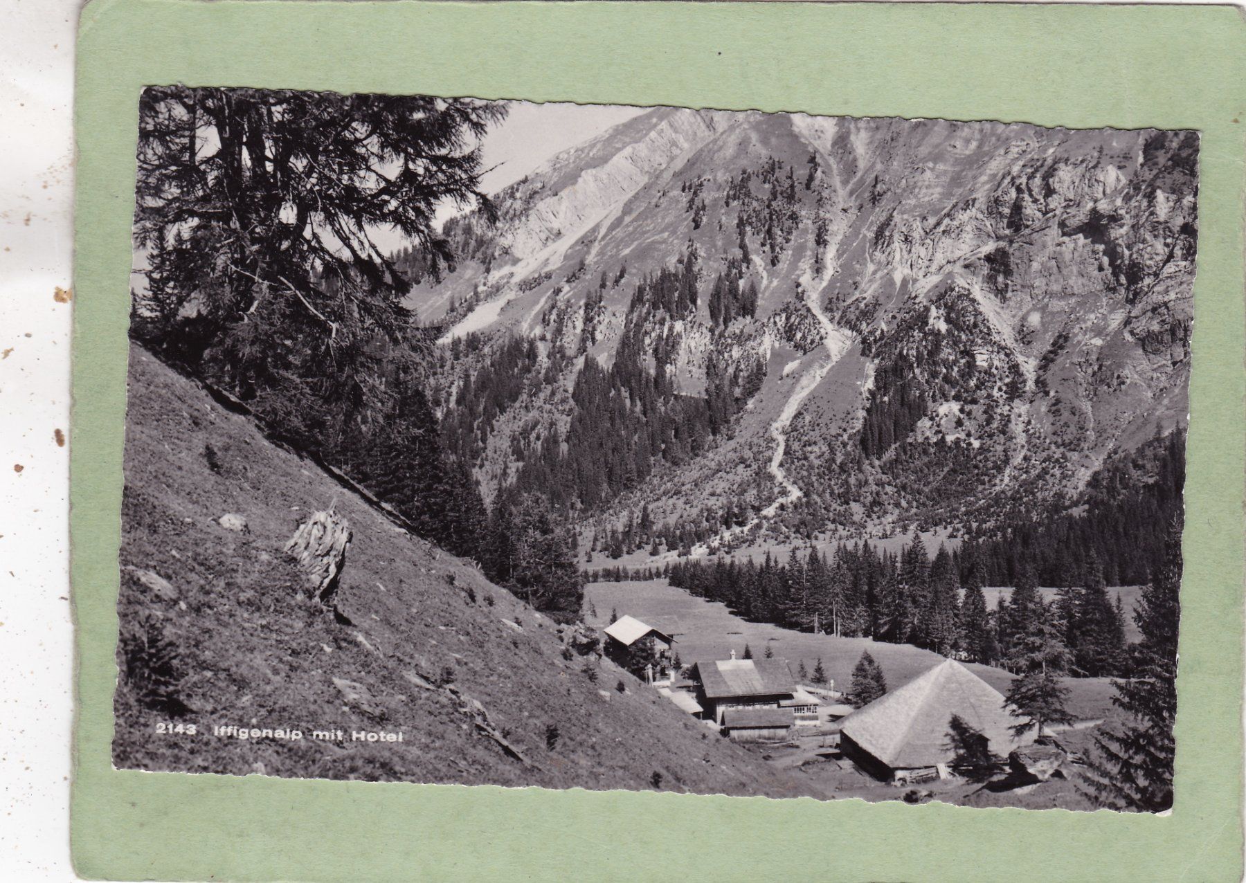 Cartes postales: Iffigenalp mit Hotel – D'occasion à Herisau par Lisegrat2008