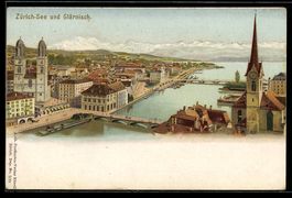 Litho Zürich, Zürichsee, Glärnisch