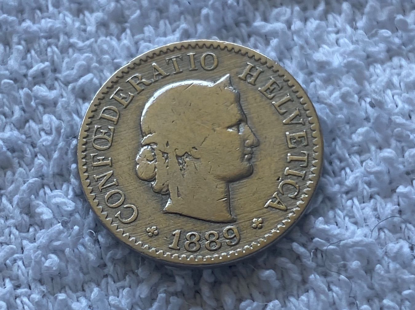 Tutti le monete: 5 centimes/Rappen 1889 – Usato da Nyon venduto da Ilmi09