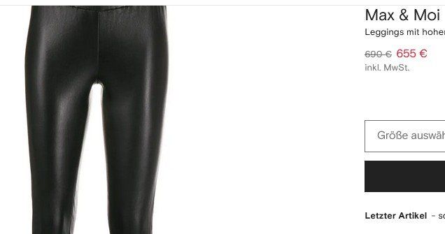 Leggings: Max & Moi Leggings Leder / leggins cuir  40 – Usato da Collonges venduto da arashee 3