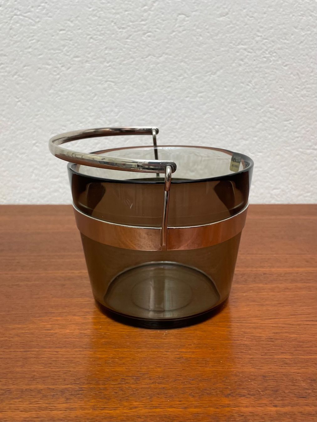 Altro: Vintage Glas Eiskühler Orrefors Fuga Rauchglas Eisbehälter – Usato da Zürich venduto da Vintagewiesel 6