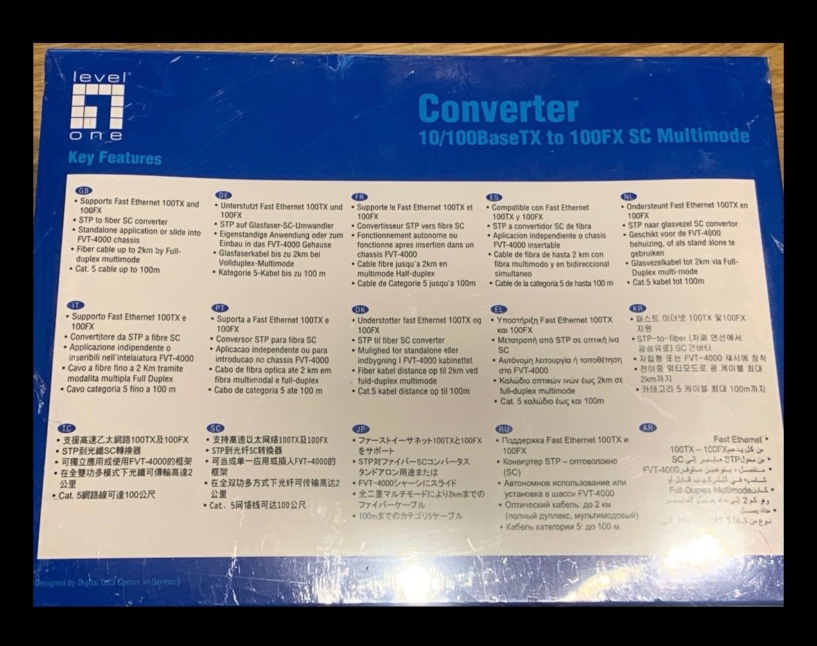 Convertitori: Multimode Converter - Level1 FVT-4001 – Nuovo e nell'imballaggio originale da Stettfurt venduto da 2442 2