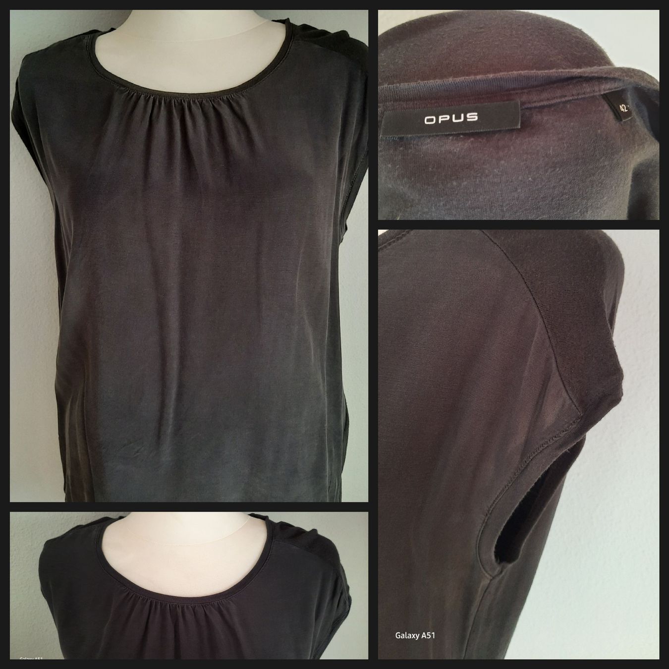 Opus Blusen: ***OPUS*** Blusenshirt antrazit Gr 42 – Gebraucht aus Wädenswil von H2H_Secondhandshop
