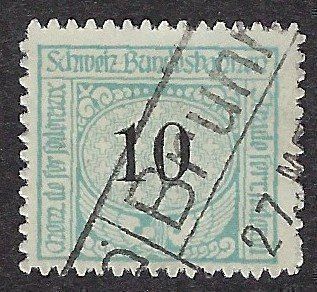 Alle Briefmarken: Eisenbahnmarke – Gebraucht aus Luzern von Einh0rn