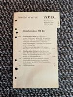 Original Preisliste Aebi AM15 Motormäher
