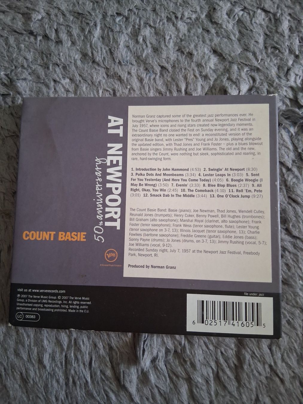 CD: COUNT BASIE   IN NEWPORT        CD – Usato da Wetzikon ZH venduto da Ramones01 1
