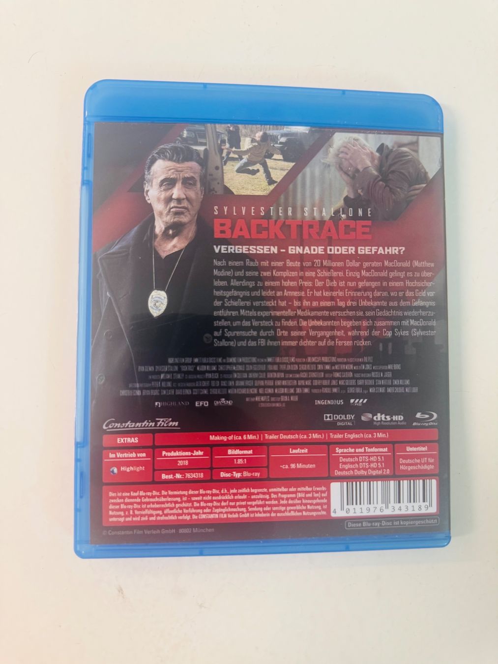 Alle DVDs: BLACKTRACE  (BLU-RAY) MIT SYLVESTER STALLONE – Gebraucht aus Basel von san_2qlq 1
