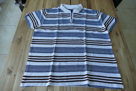 Baptista Poloshirt, Top Zustand, Gr. 64, weiss gestreift