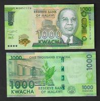 Malawi  1000  Kwacha  2024  Bankfrisch