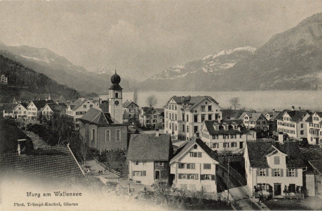 Cartoline postali: Murg   SG   am Walensee – Usato da Brig venduto da Valcards54