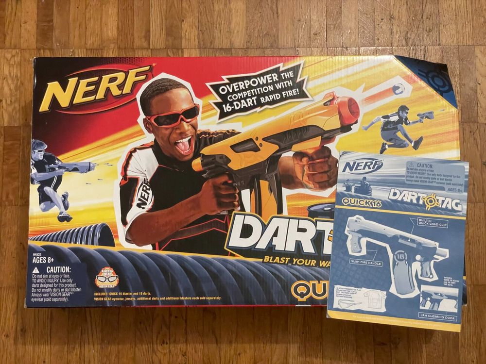 Hasbro Nerf Dart Tag Quick 16 Rapid Fire Blaster ab CHF 1.00 Kaufen