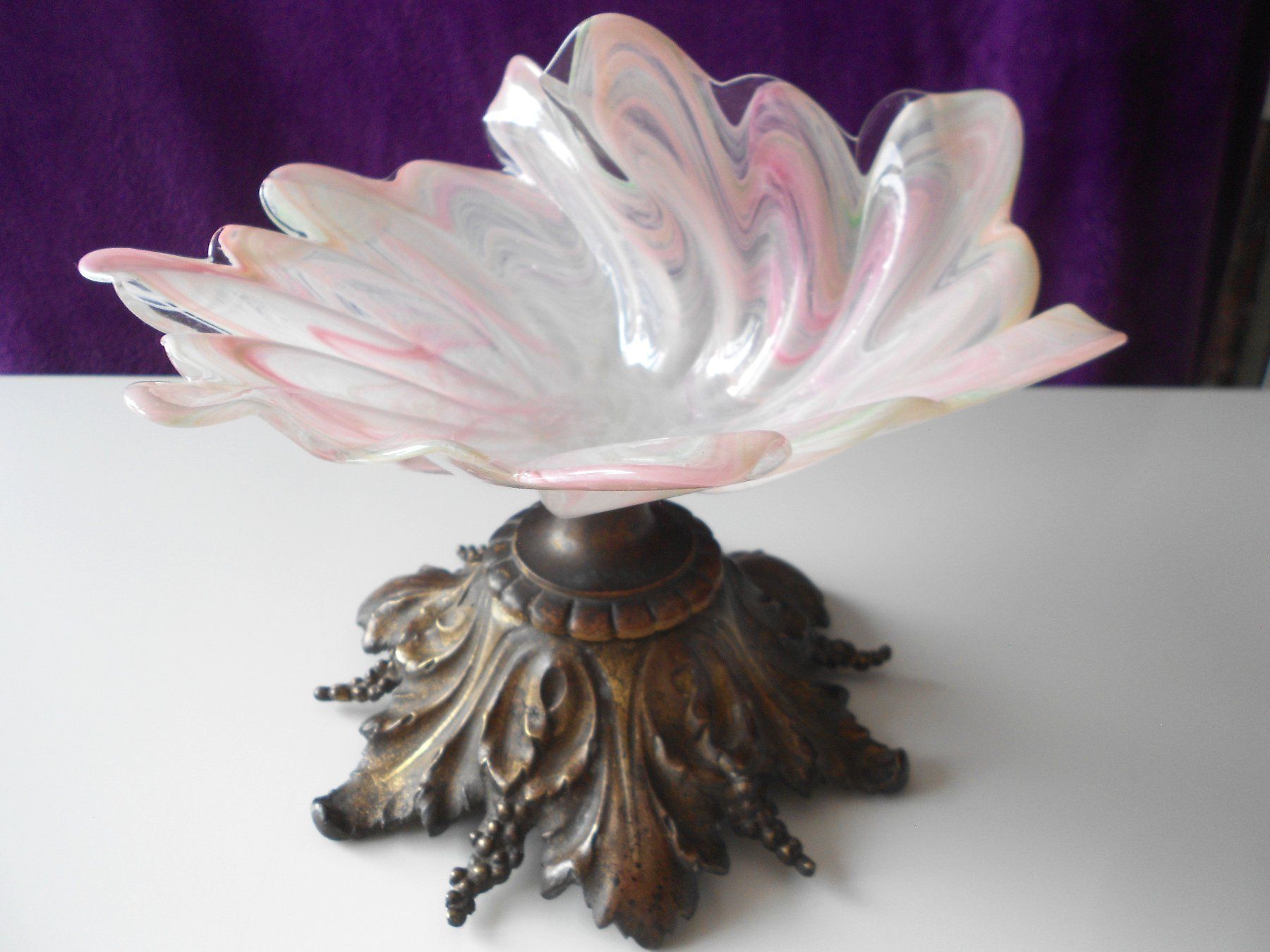 Bicchieri: Exquisite Jugendstil Glas Schale um 1900 – Usato da Dübendorf venduto da ArtExpression 3