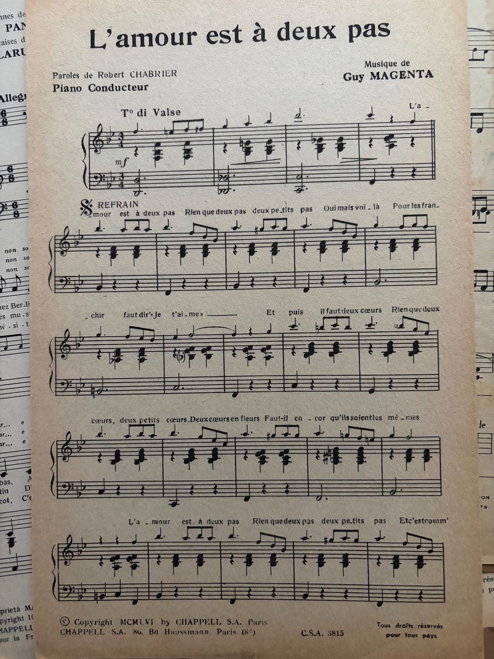 Bücher: Guy Magenta - L'amour est à deux pas / La Chouette Java – Gebraucht aus Dietlikon von MUSIC_LIFE1961