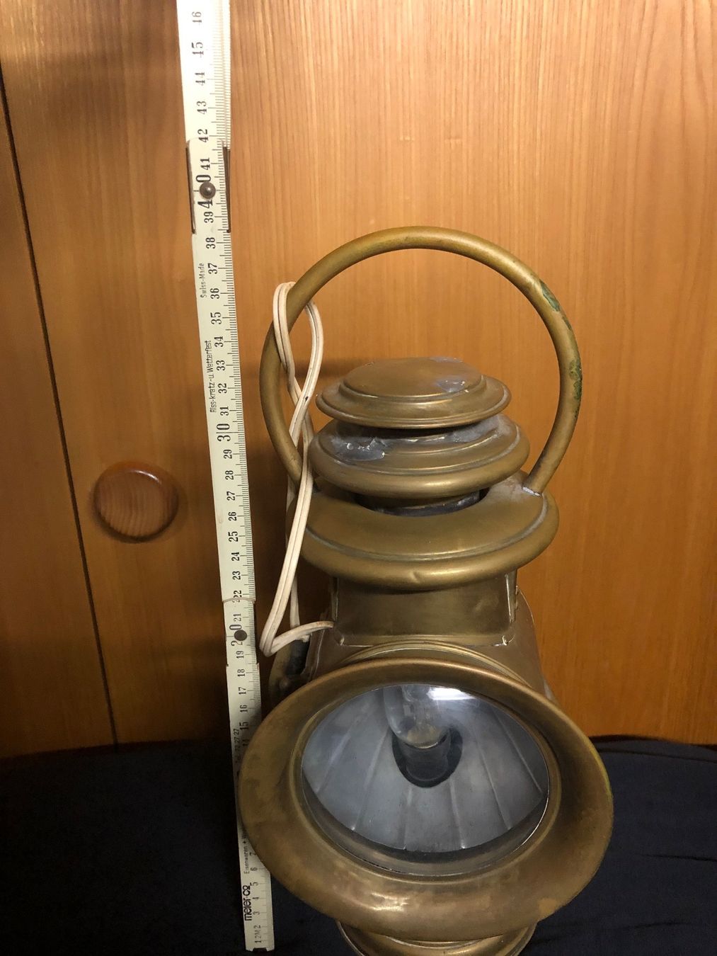 Lampade: Alte Messing Lampe, elektrifiziert – Usato da Münchenstein venduto da mimi93 4