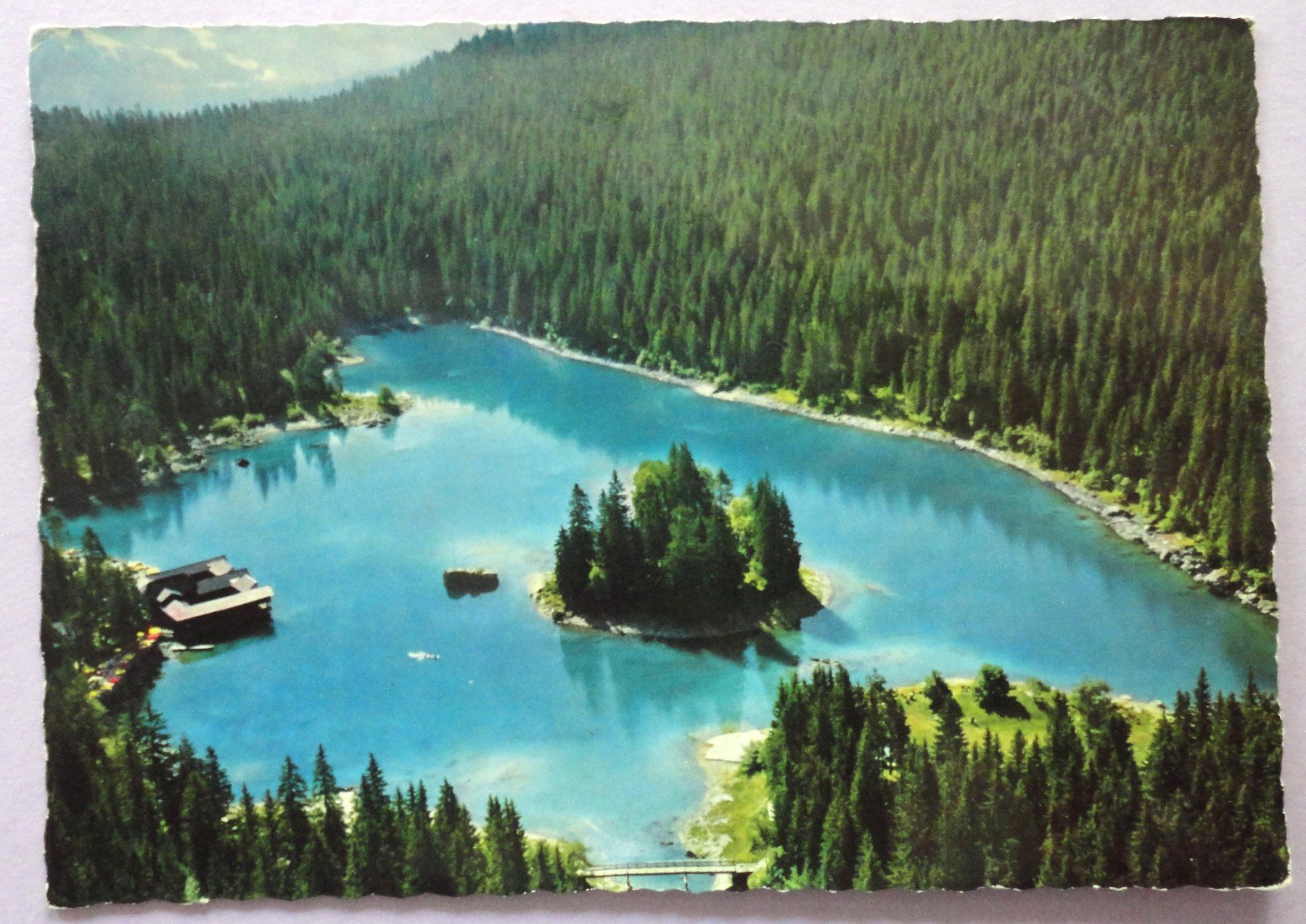 Ansichtskarten: Flims, der Caumasee – Defekt aus Fétigny von Billy2miny