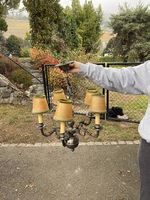 Lampe en étain