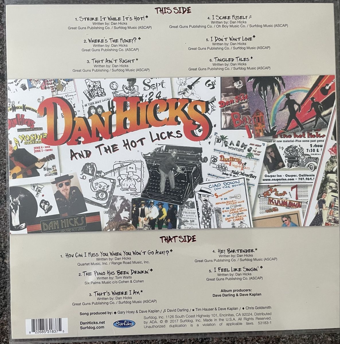 Schallplatten: Dan Hicks - Greatest Licks - Vinyl LP – Gebraucht aus Olten von Bluespapst 2