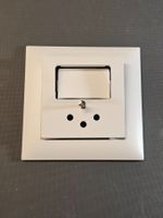Abdeckung Kleinkombi. Sch3/6 - Steckdose Feller Edizio Neu