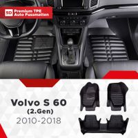 5D Premium Auto Fussmatten für Volvo S 60 (2.Gen) 2010-2018