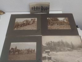 Alte antike Militärfotos Schweiz ca. 1900–1912 (Antiquität)