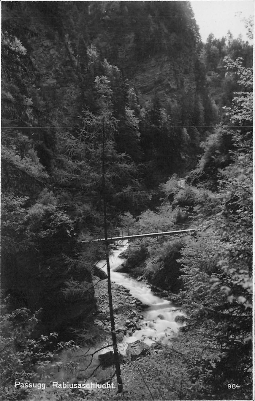 Ansichtskarten: Passugg, Rabiusaschlucht – Gebraucht aus Ottikon b.Kemptth. von Neptun1974