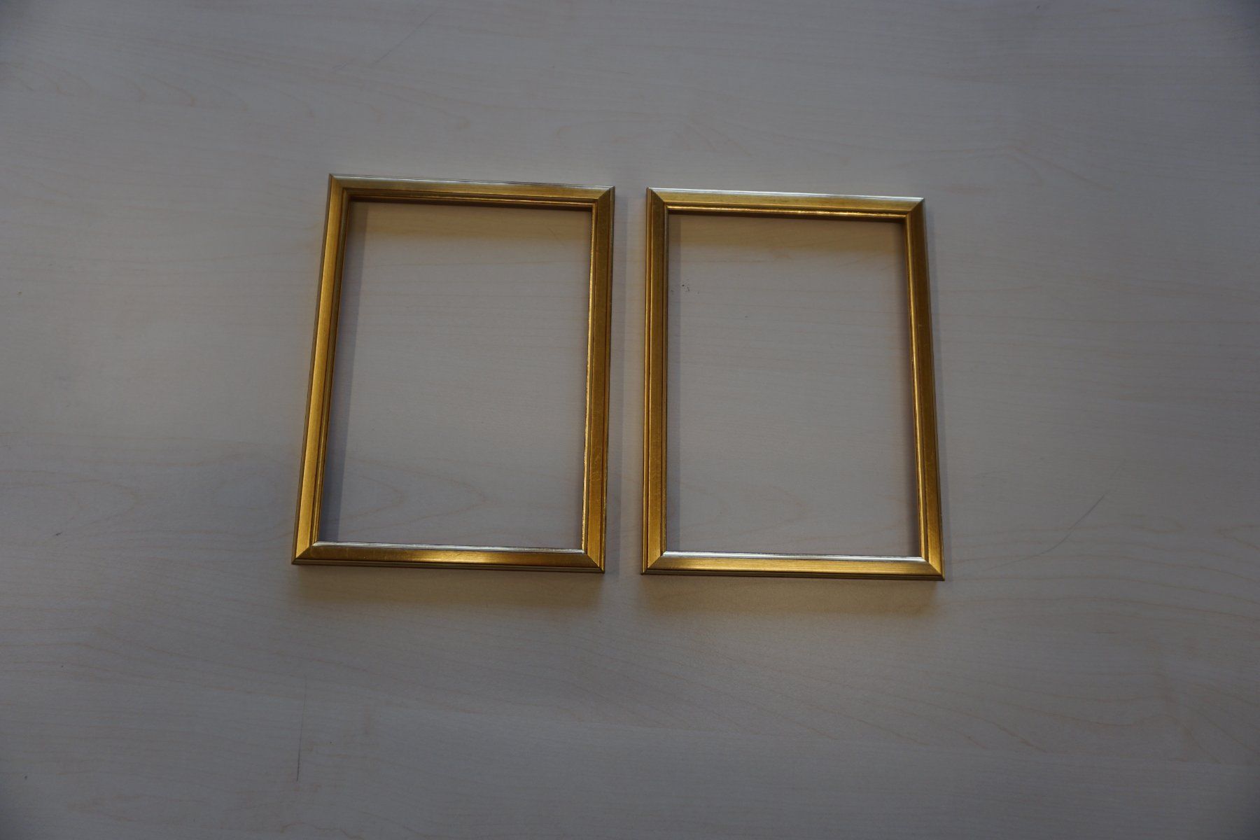 Bilderrahmen: Bilderrahmen 2er-Set klein, gold aus Holz – Neu (gemäss Beschreibung) aus Giswil von sowo60 6