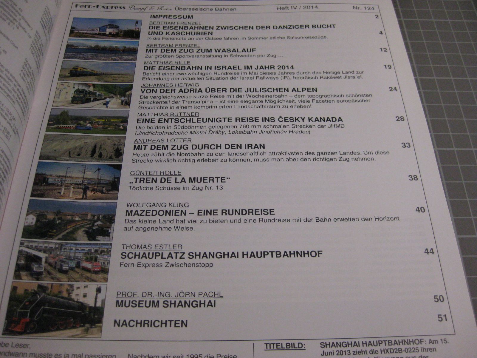 Zeitschriften & Magazine: Fern-Express IV/2014 – Neu (gemäss Beschreibung) aus Malters von Marosko 1