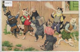 Katzen-Familie - Heimliches Rauchen