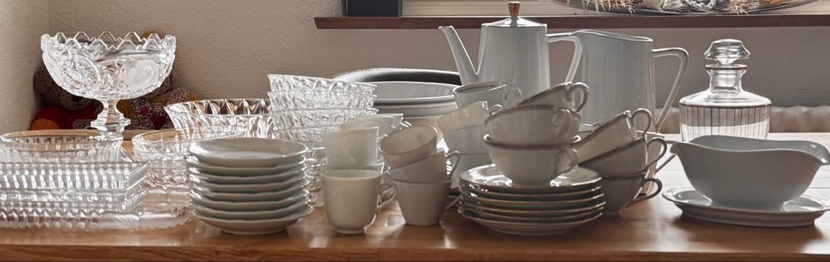 Set di piatti: Vintage Geschirr, kaum gebraucht – Usato da Thalwil venduto da artdreams888 1