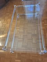 Table basse  dupin design en verre acrylique transparent!