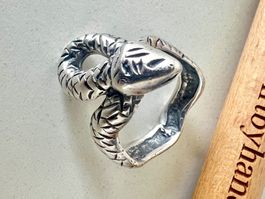 Silber 925 Ring  *Schlange – Symbol für Wandel & Stärke* G56