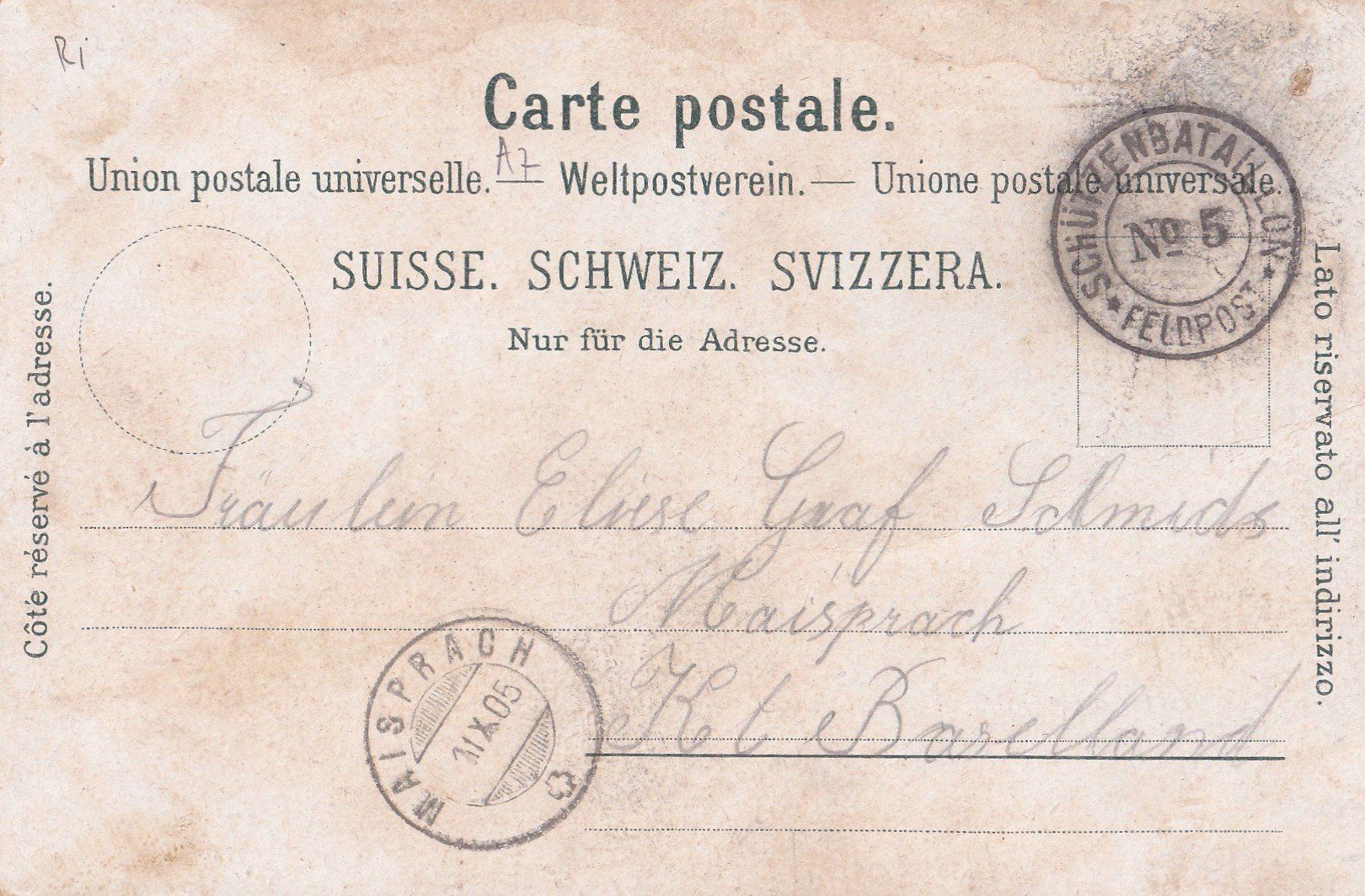 Cartoline postali: Seon Lithografie Bierbrauerei von Eichenberger Handlung etc. – Usato da Olten venduto da clotaldi 1