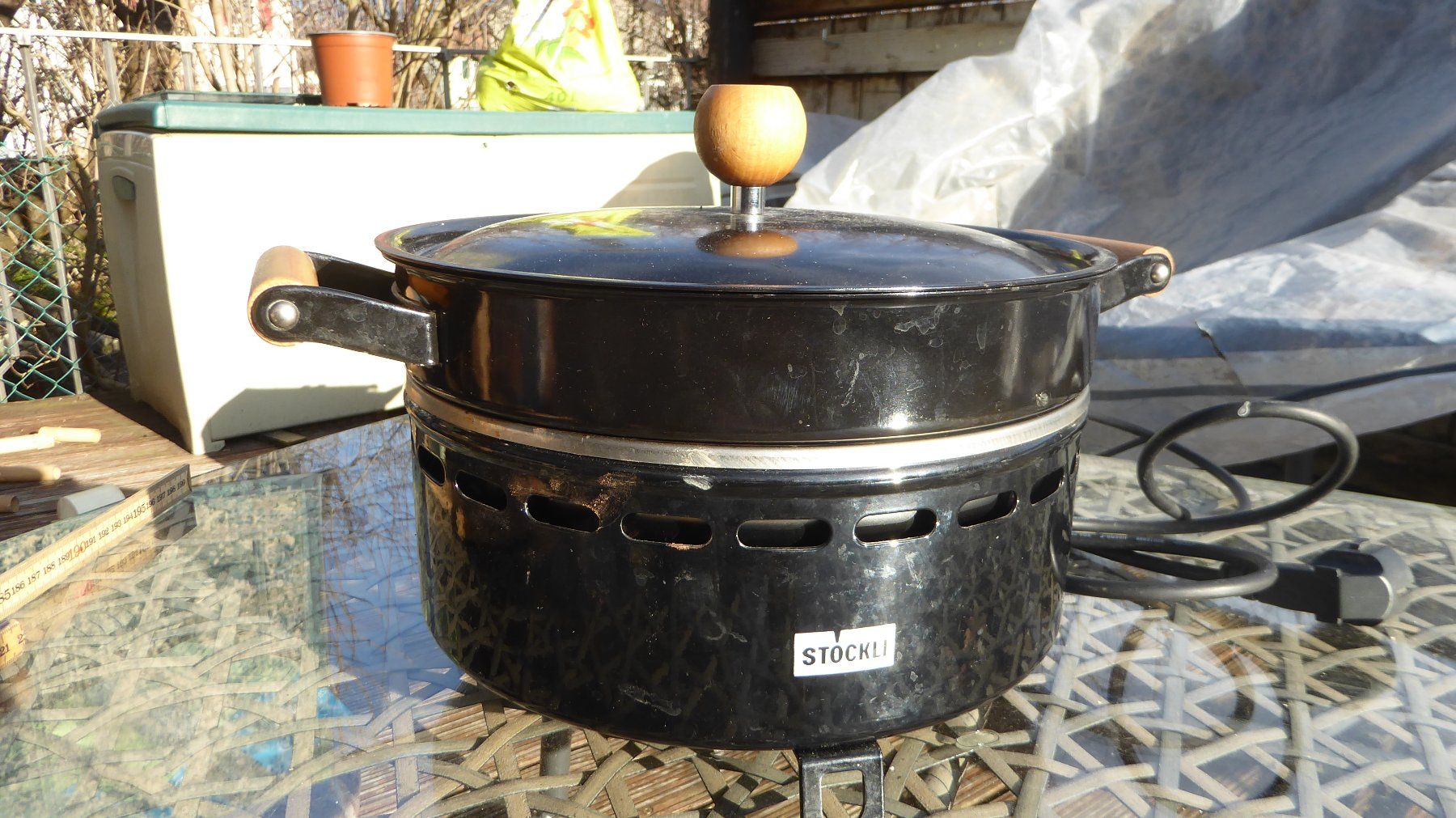 Pfannen: Elektrische Marroni Pfanne – Gebraucht aus Sargans von Benziner