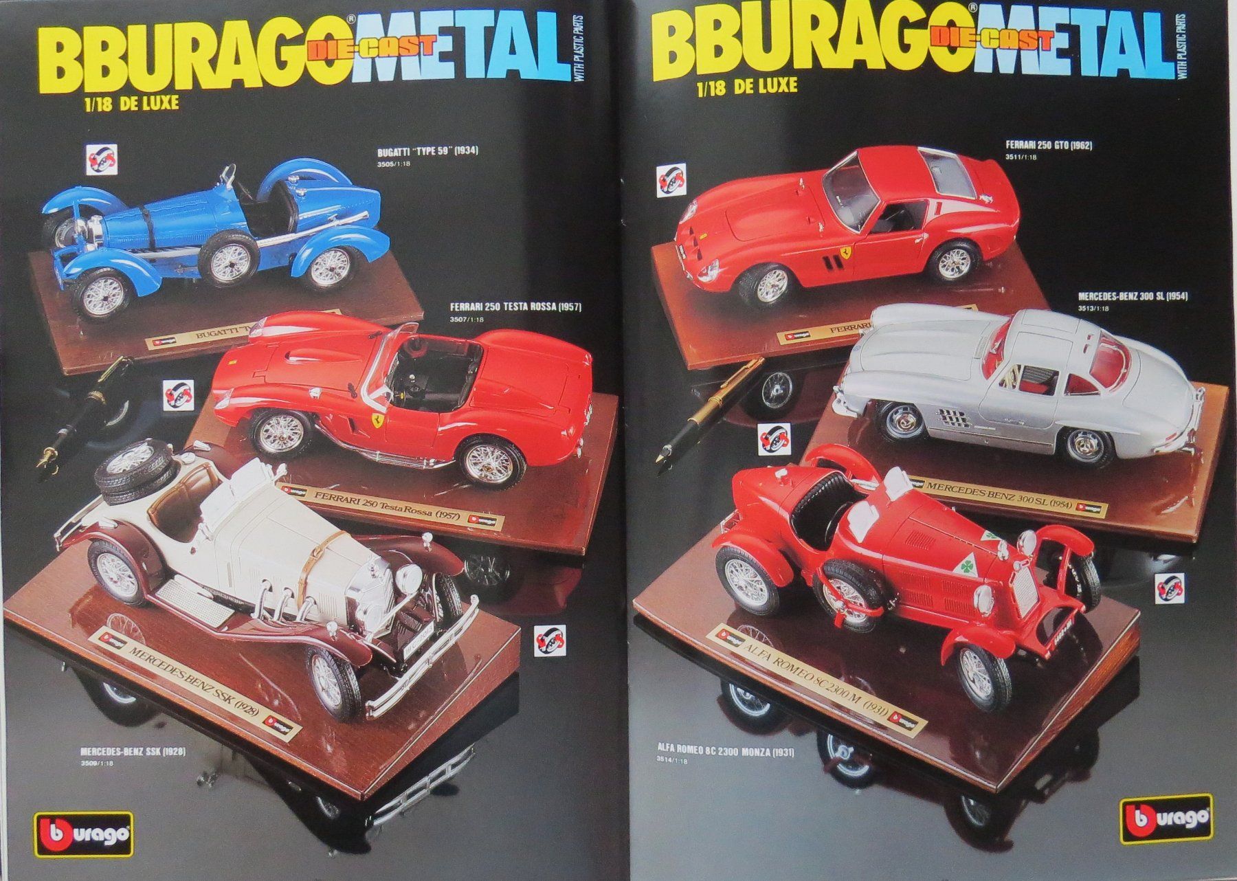 Bburago Modellini d'auto: A4 Katalog Bburago von 1991 – Usato da Ettingen venduto da campione_1 2