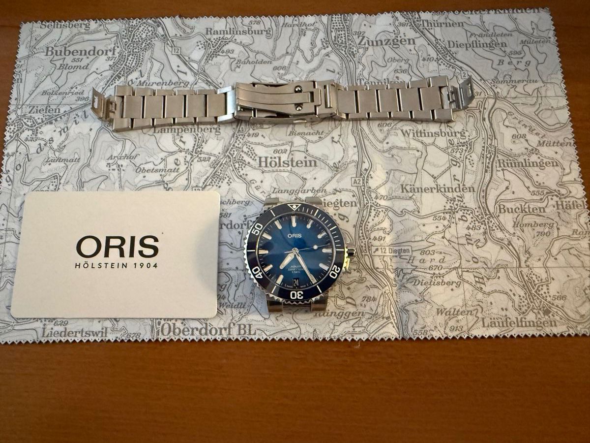 Oris Orologi: Oris Aquis Cal.400-2 41.5mm Blau – Usato da Frenkendorf venduto da VT06 7