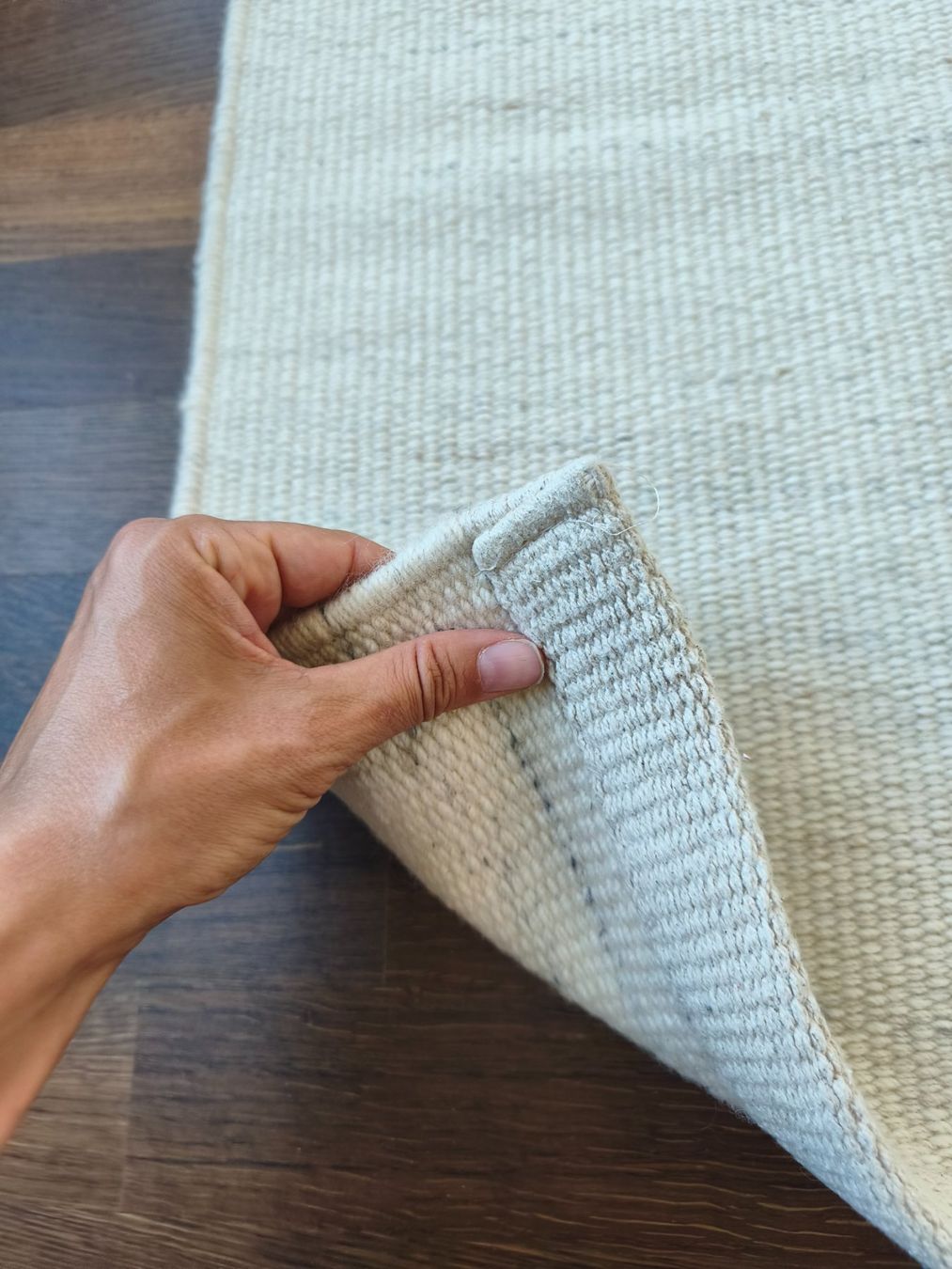 Tappeti: Gemütlicher Naturfaser-Teppich in hellem Beige – Usato da Glattpark(Opfikon) venduto da vrau 1