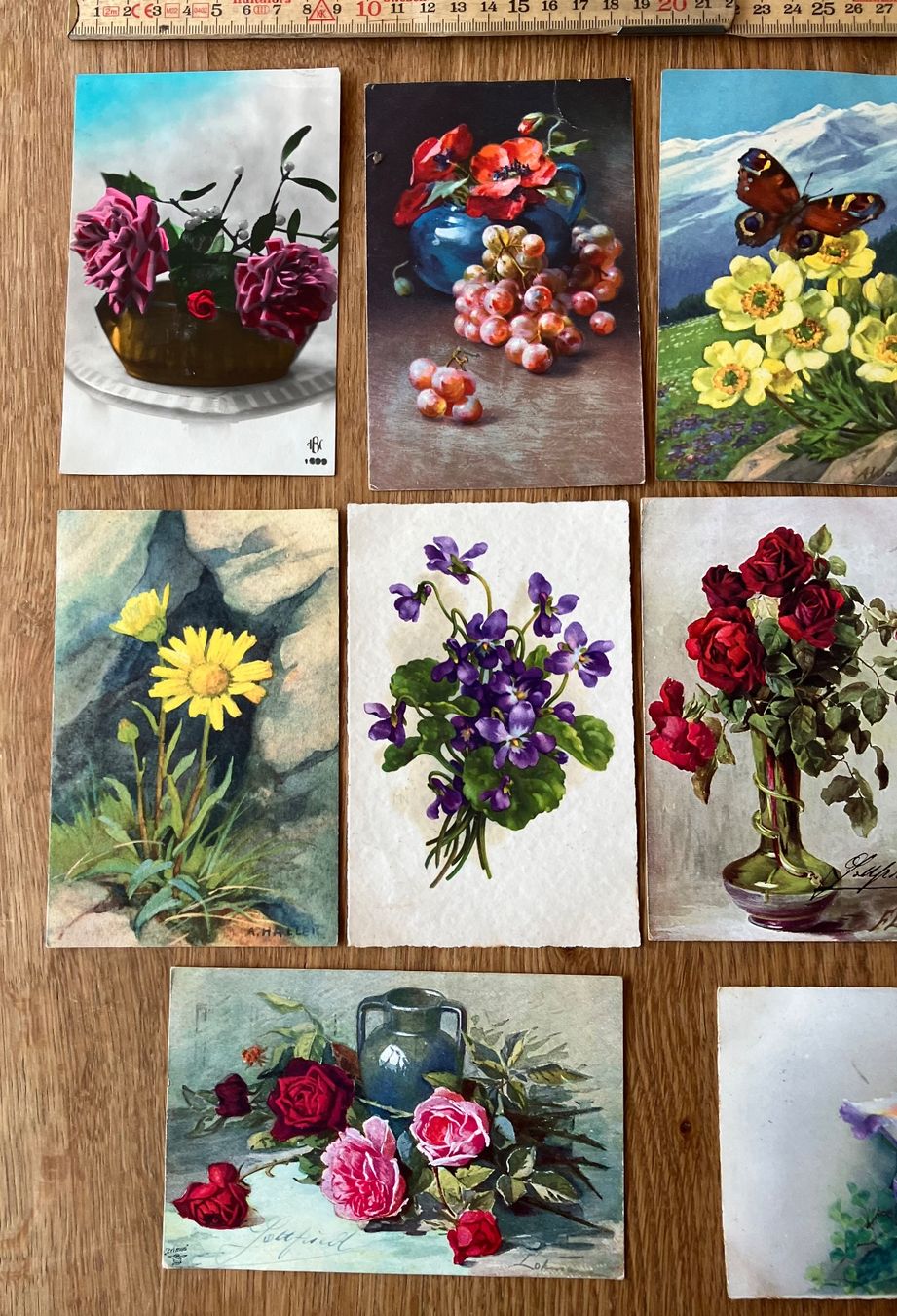 Cartes postales: Antike Ansichtskarten Blumen Grüsse – D'occasion à Waldstatt par breitaxt 1