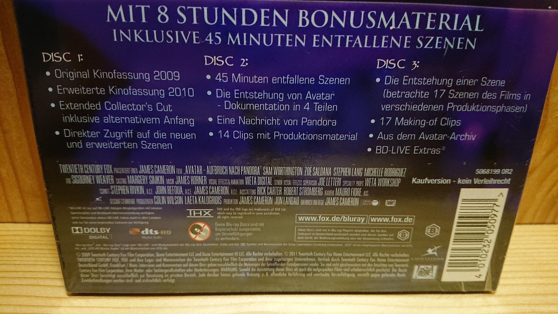 Tutti i DVDs: AVATAR Extended Blu-Ray Collector's Edition 3 Disc's – Nuovo (secondo la descrizione) da Wilderswil venduto da Exebub 4
